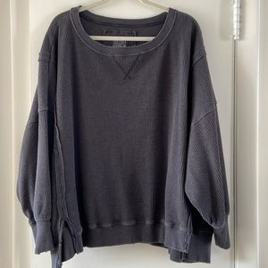 American Eagle/AE Oversized Waffle Sweatshirt